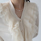 チュールフリルカーディガン