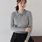 【早割5％OFF】ダブル襟ポロニット