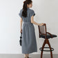 【TIME SALE】カシュクールシャツワンピース