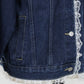レースドッキングデニムジャケット