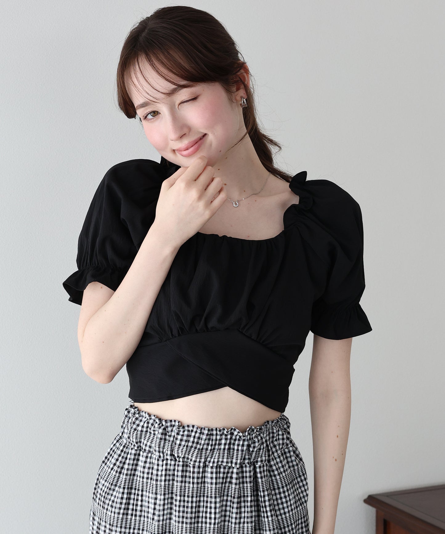 2wayオフショルバックリボンブラウス【メール便】