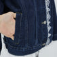 レースドッキングデニムジャケット