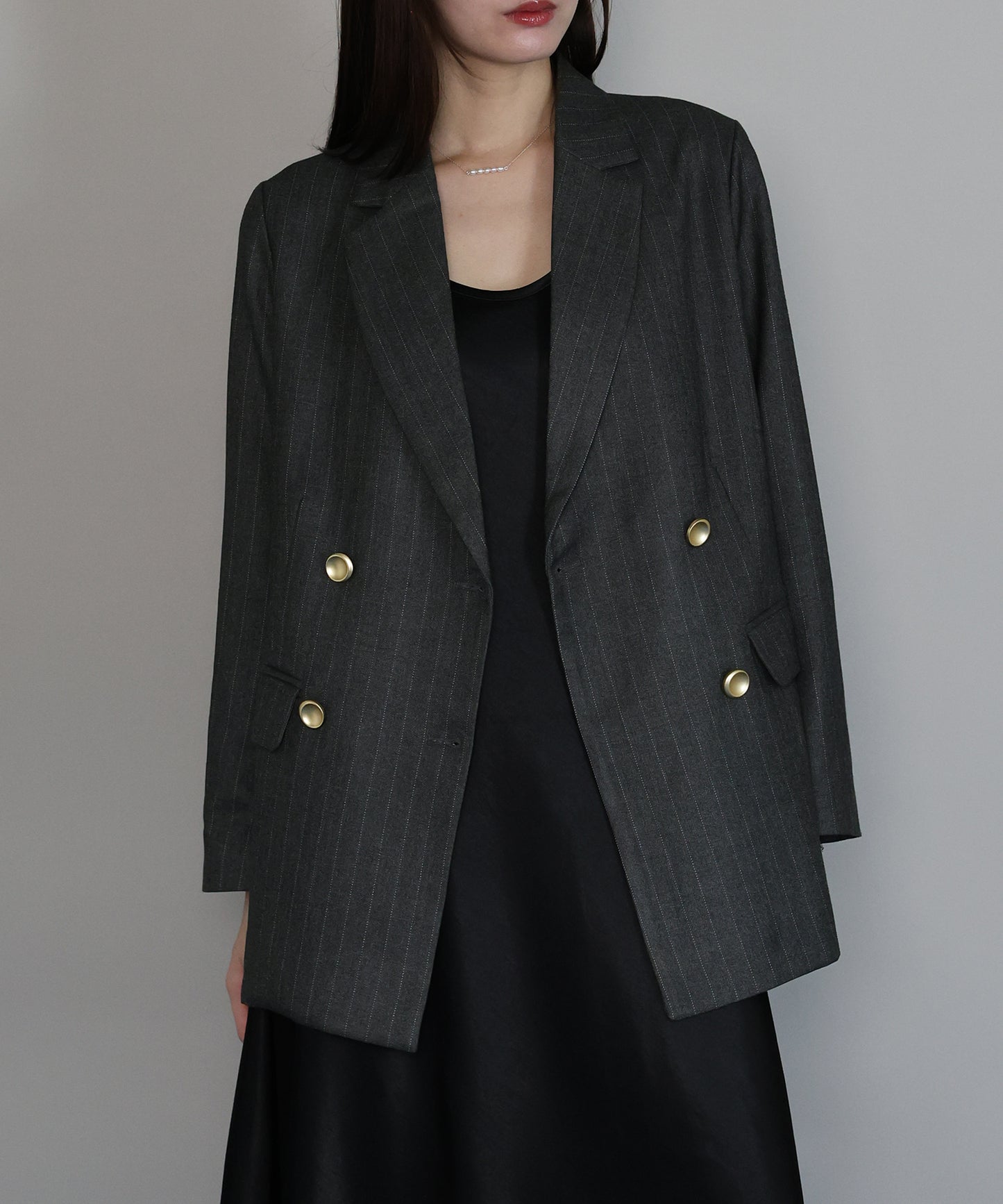 【TIME SALE】ピンストライプテーラードジャケット