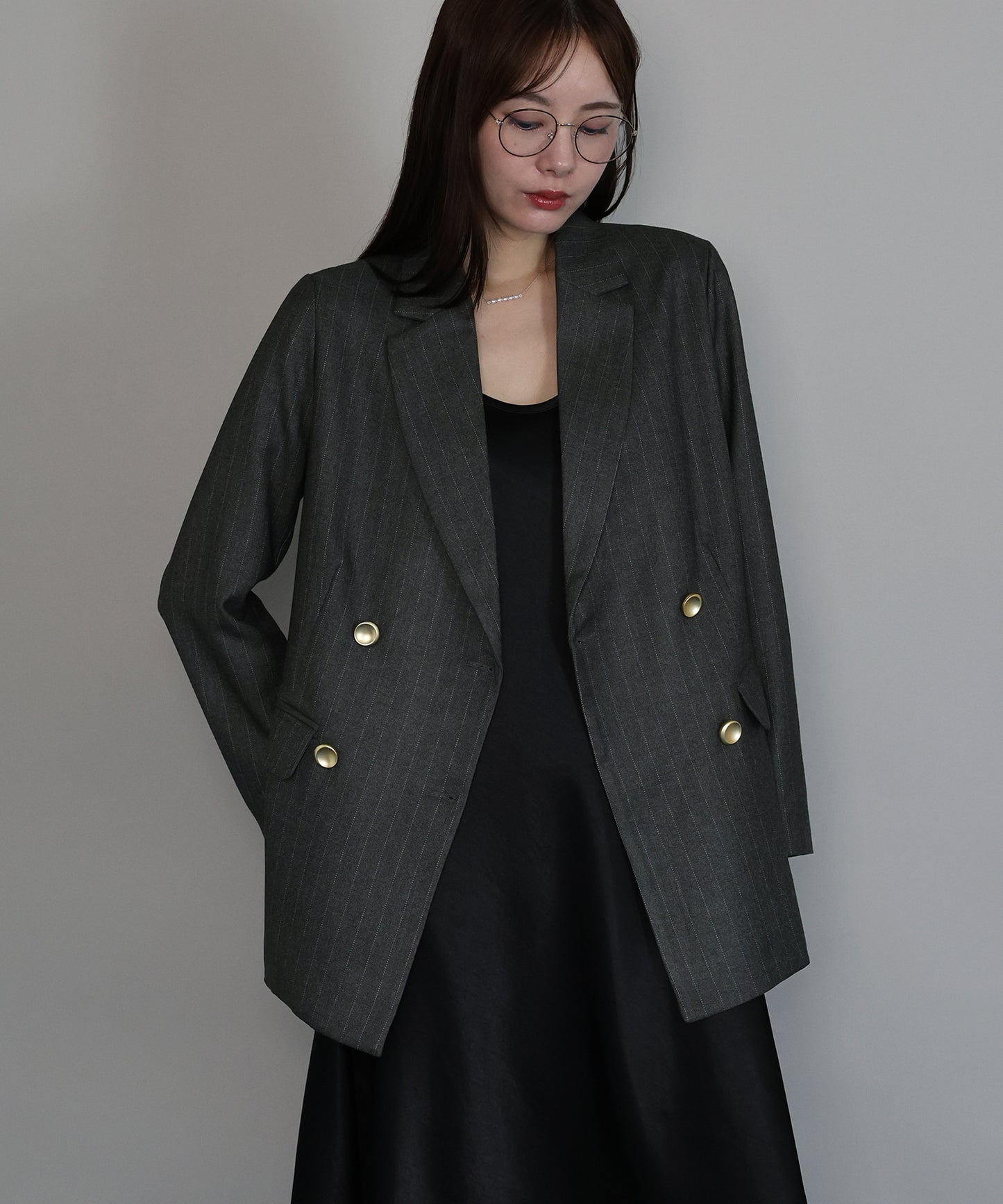 【TIME SALE】ピンストライプテーラードジャケット