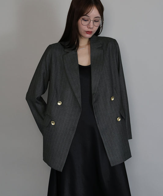 【SALE】ピンストライプテーラードジャケット