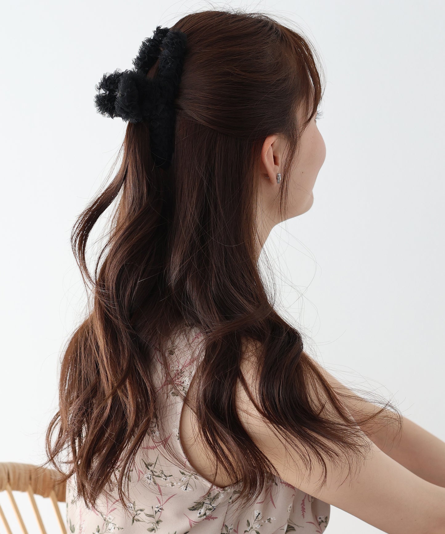 【早割5％OFF】フリルチュールバンスクリップ