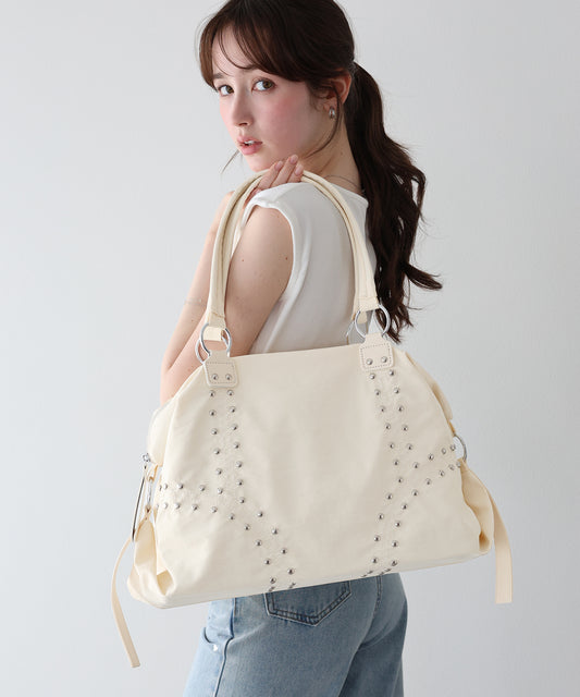 【早割5％OFF】スタッズボストンバッグ