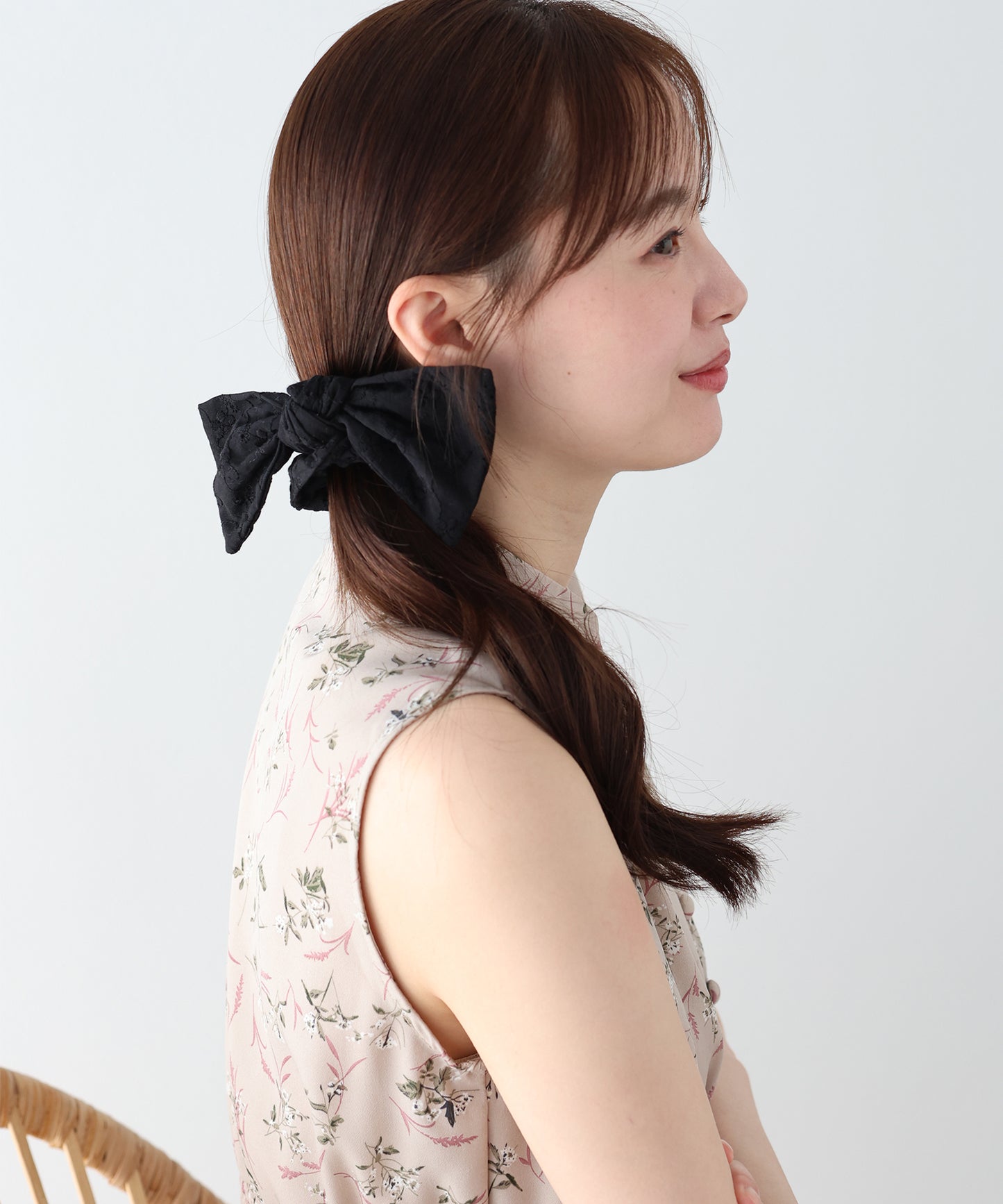 【早割5％OFF】コットンレースリボンシュシュ【ネコポス】