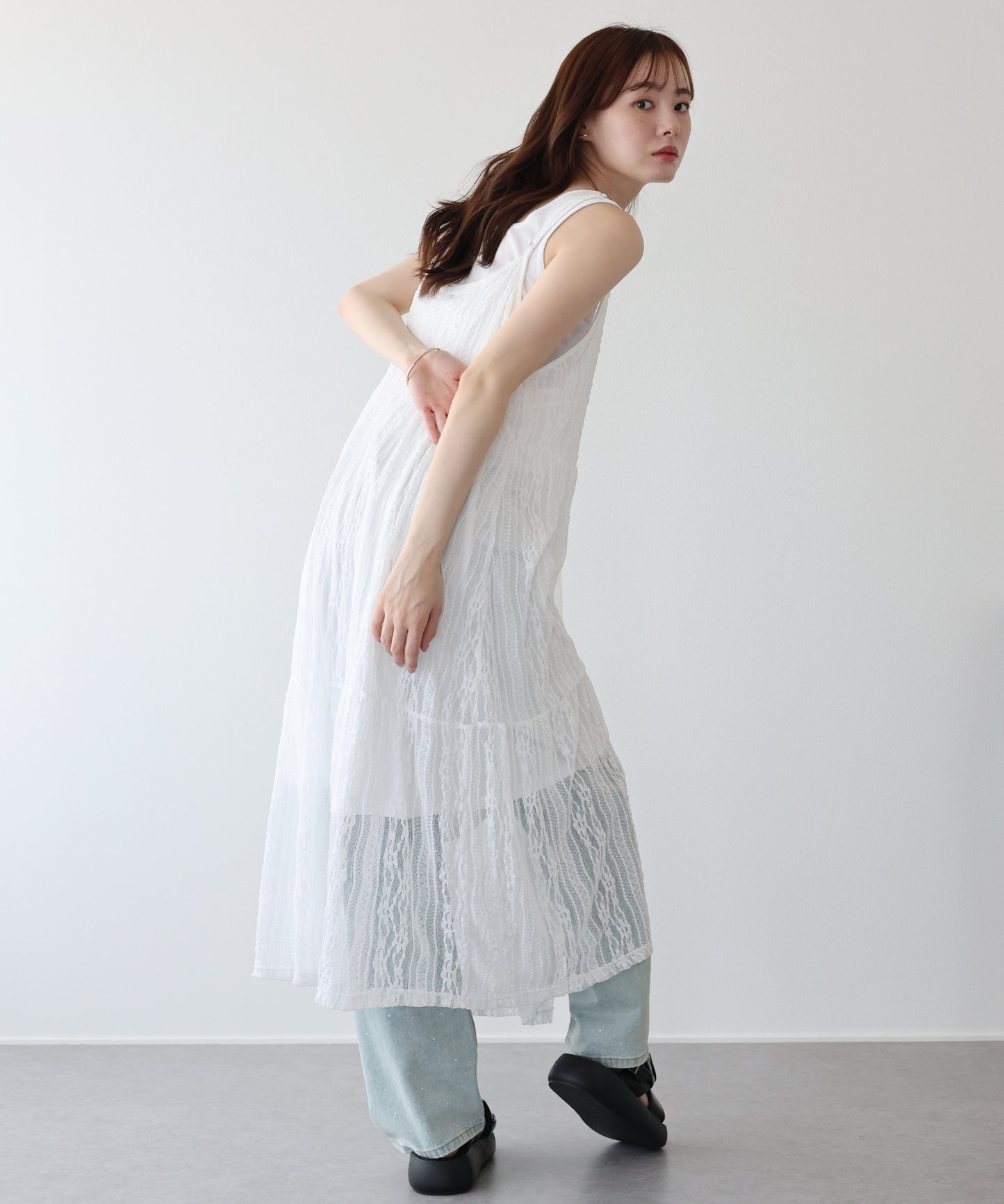 【早割5％OFF】レースキャミワンピース