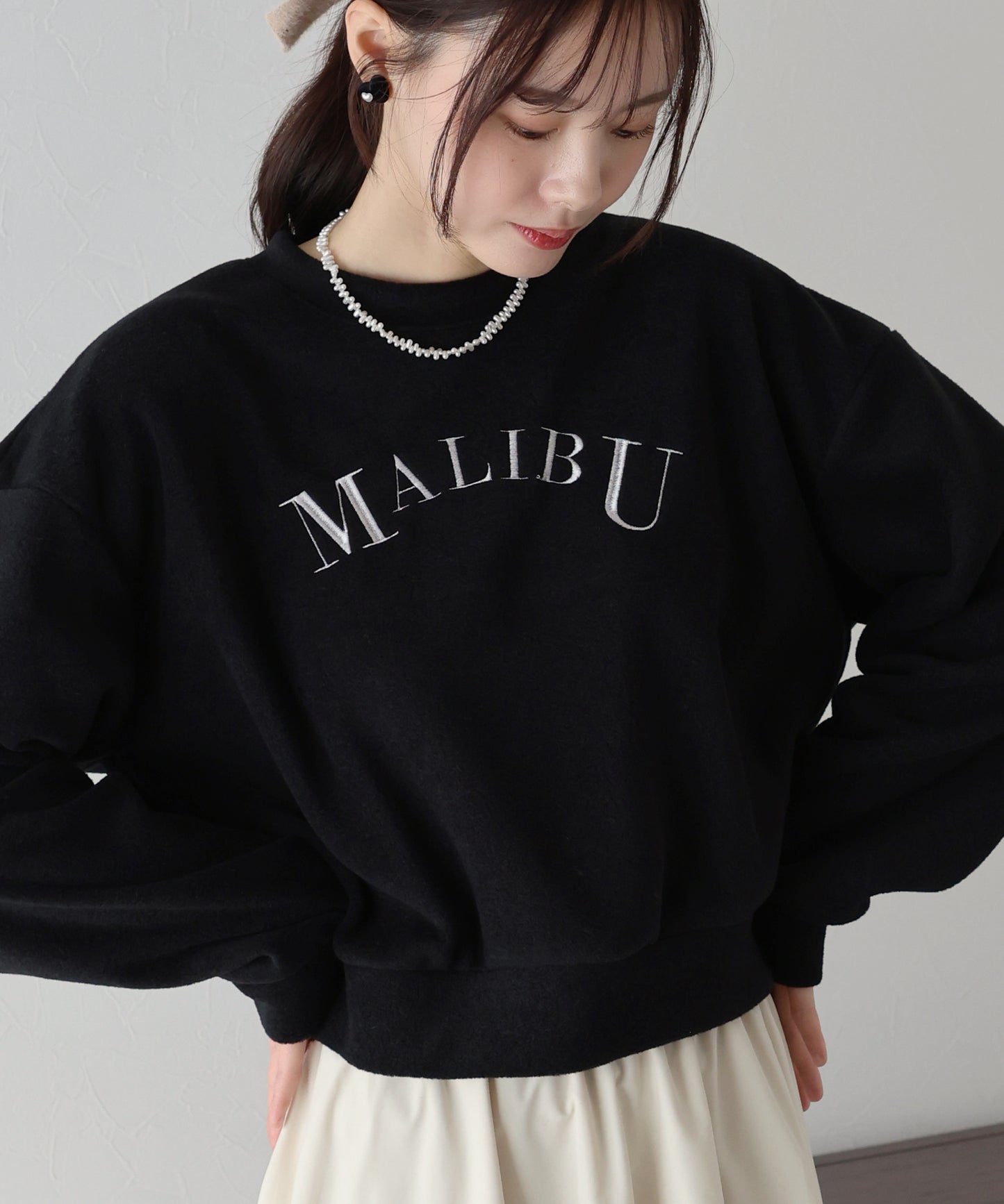 MALIBU起毛フリーススウェット