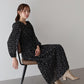 【TIME SALE】花柄シャーリングワンピース