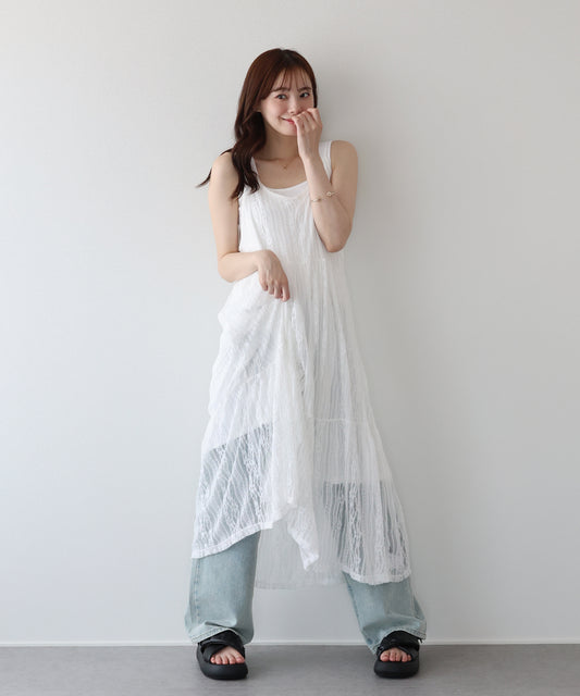 【早割5％OFF】レースキャミワンピース