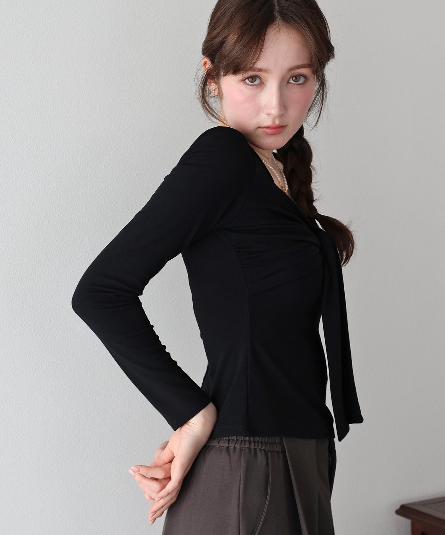 【早割5％OFF】フロントリボンTシャツ【ネコポス】