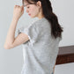 バルーンスリーブツイードＴシャツ【メール便】
