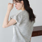 バルーンスリーブツイードＴシャツ【メール便】