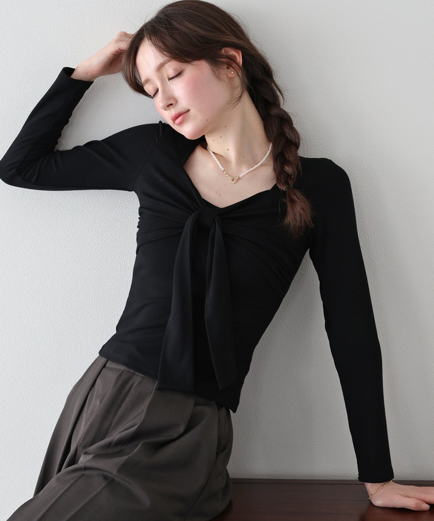 【早割5％OFF】フロントリボンTシャツ【ネコポス】