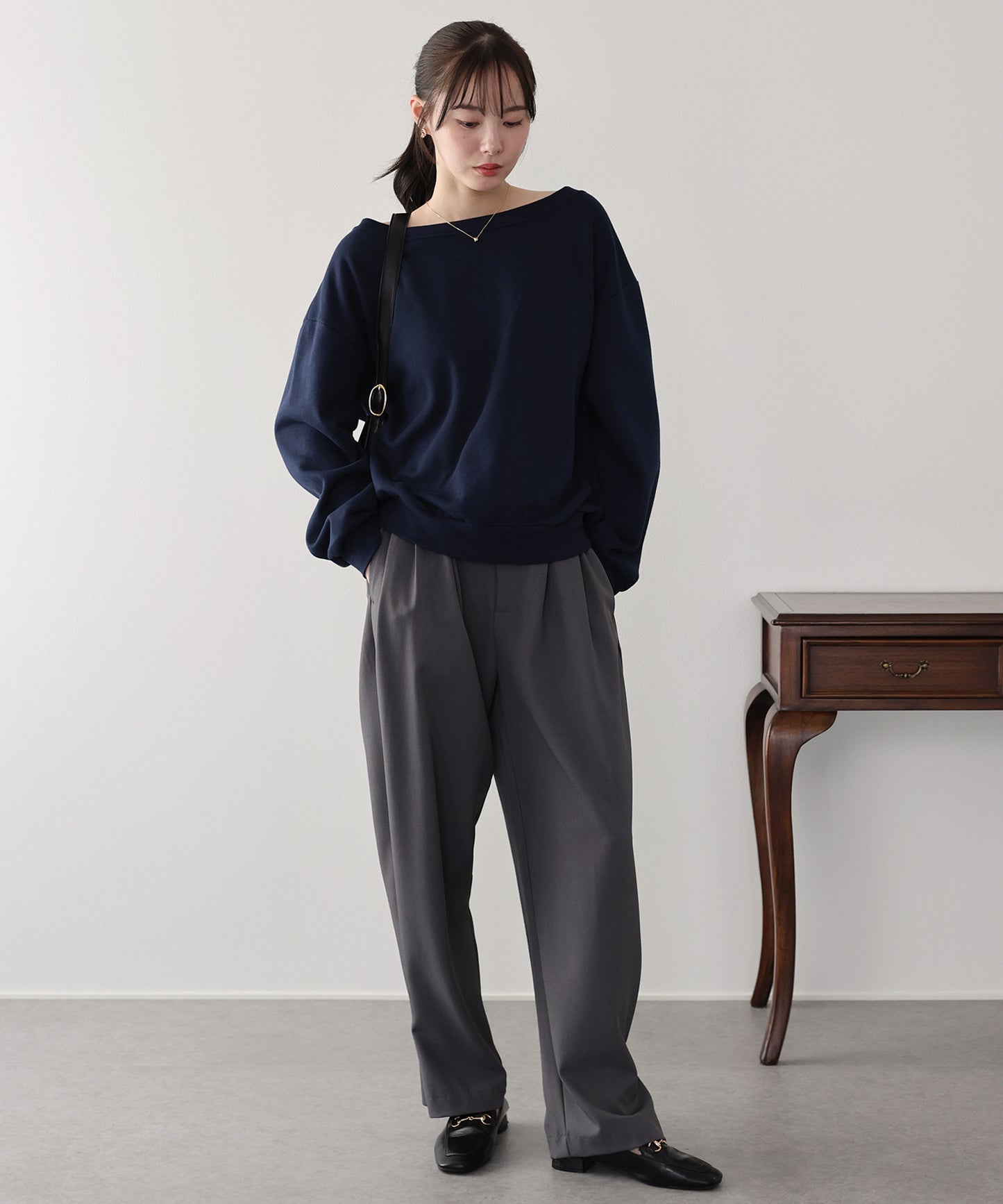 【早割5％OFF】裏起毛オフショルスウェット