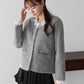 【早割5％OFF】パールレースニットジャケット