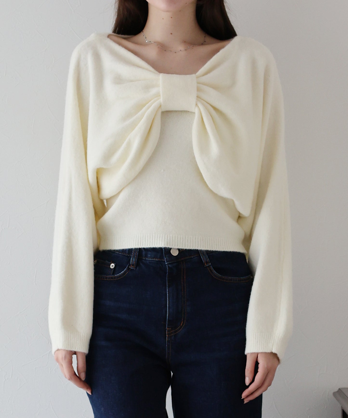【早割5％OFF】リボンショートニットセット