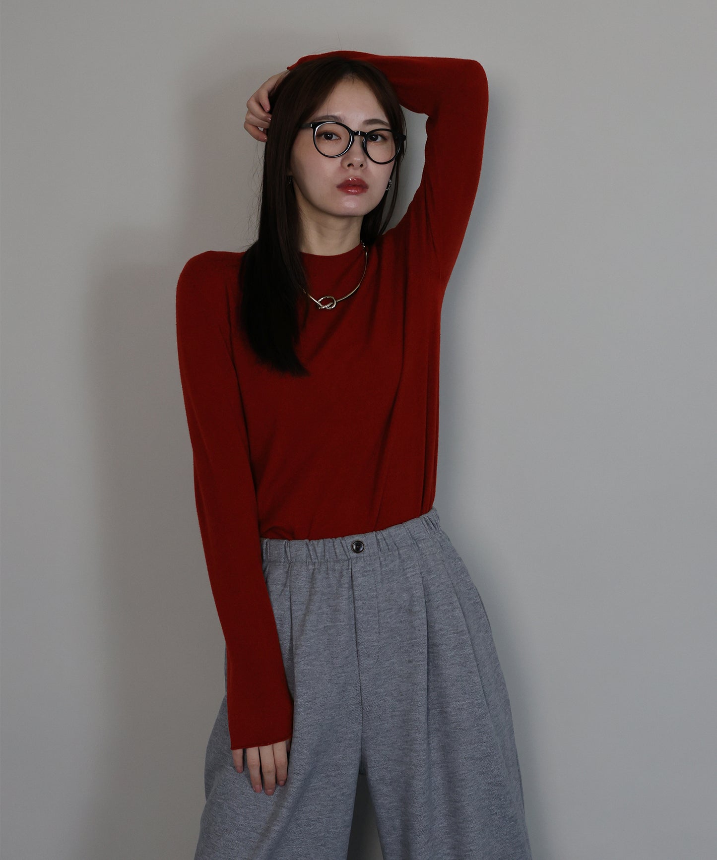 ウール混ホールガーメントニット[ J by blue ]