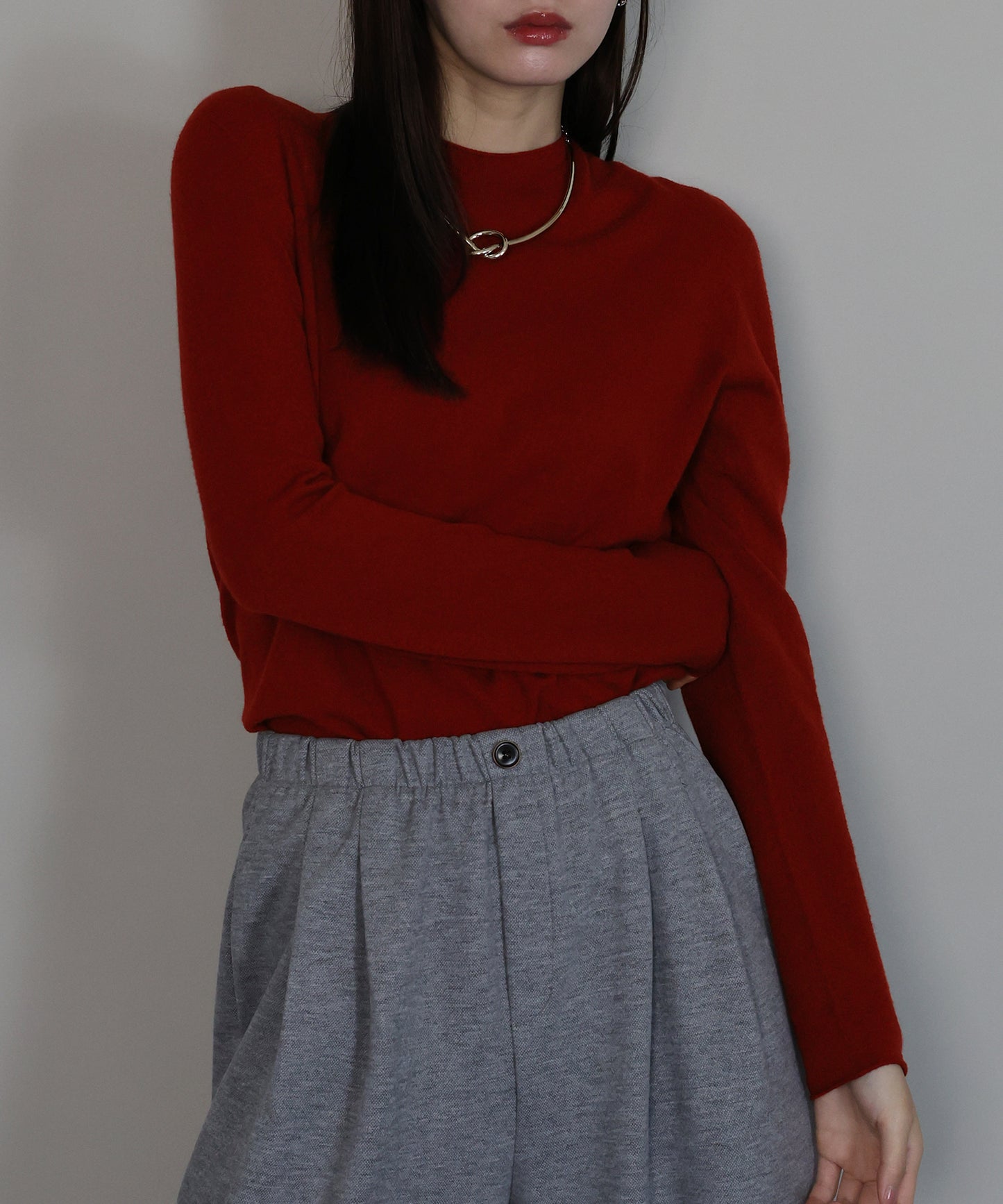 ウール混ホールガーメントニット[ J by blue ]