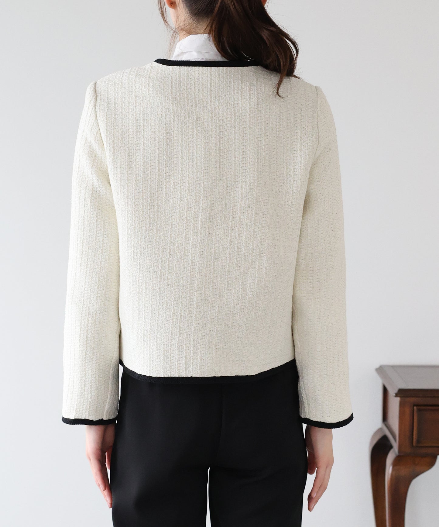 バイカラーパイピングジャケット