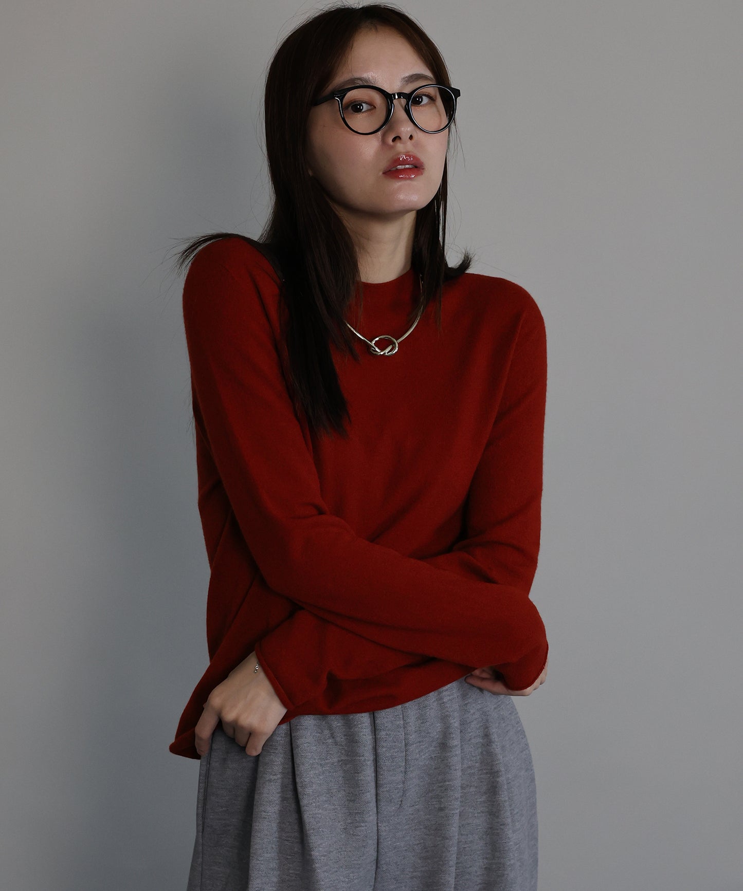 ウール混ホールガーメントニット[ J by blue ]