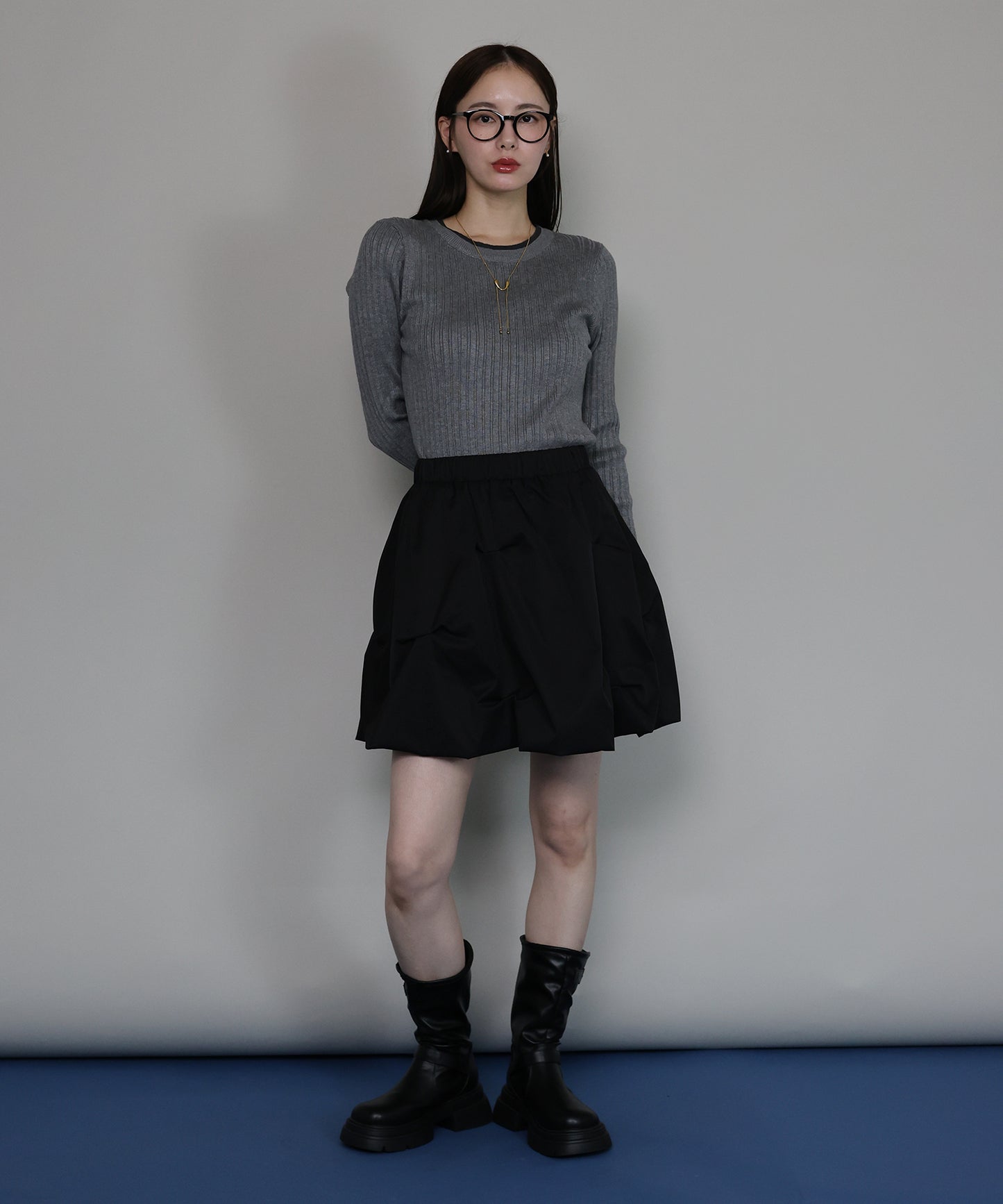 【早割5％OFF】[ J by blue ]ピンタックミニスカート