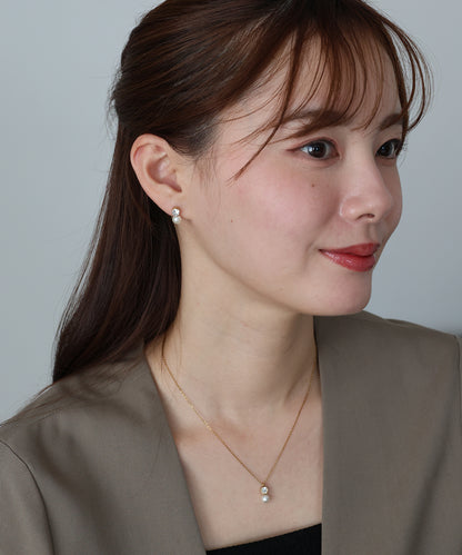 【早割5％OFF】ビジューパールピアス / サージカルステンレス【ネコポス】