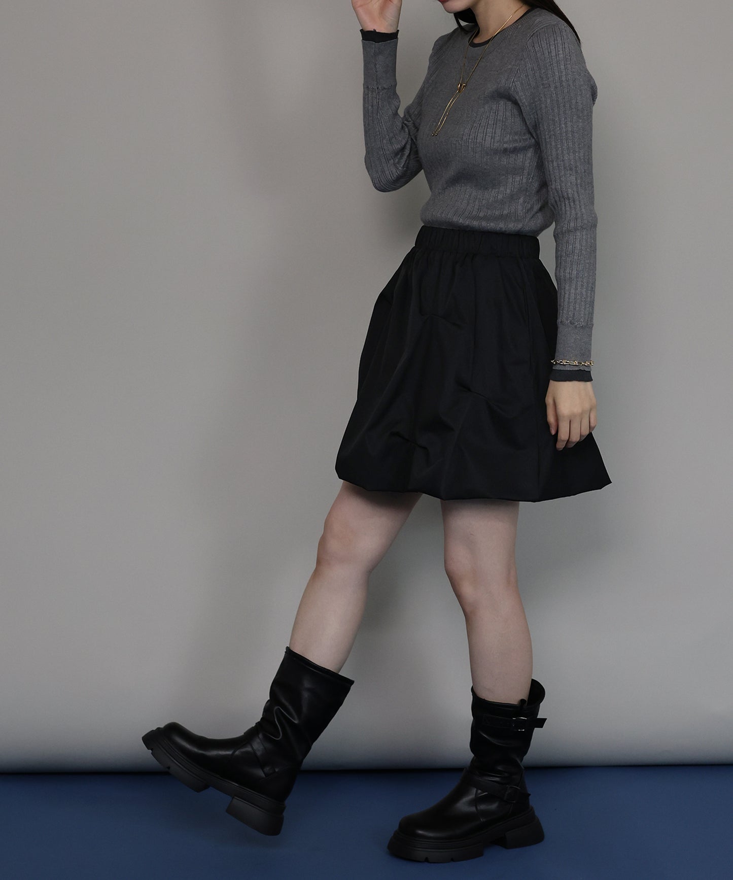 [ J by blue ]ピンタックミニスカート