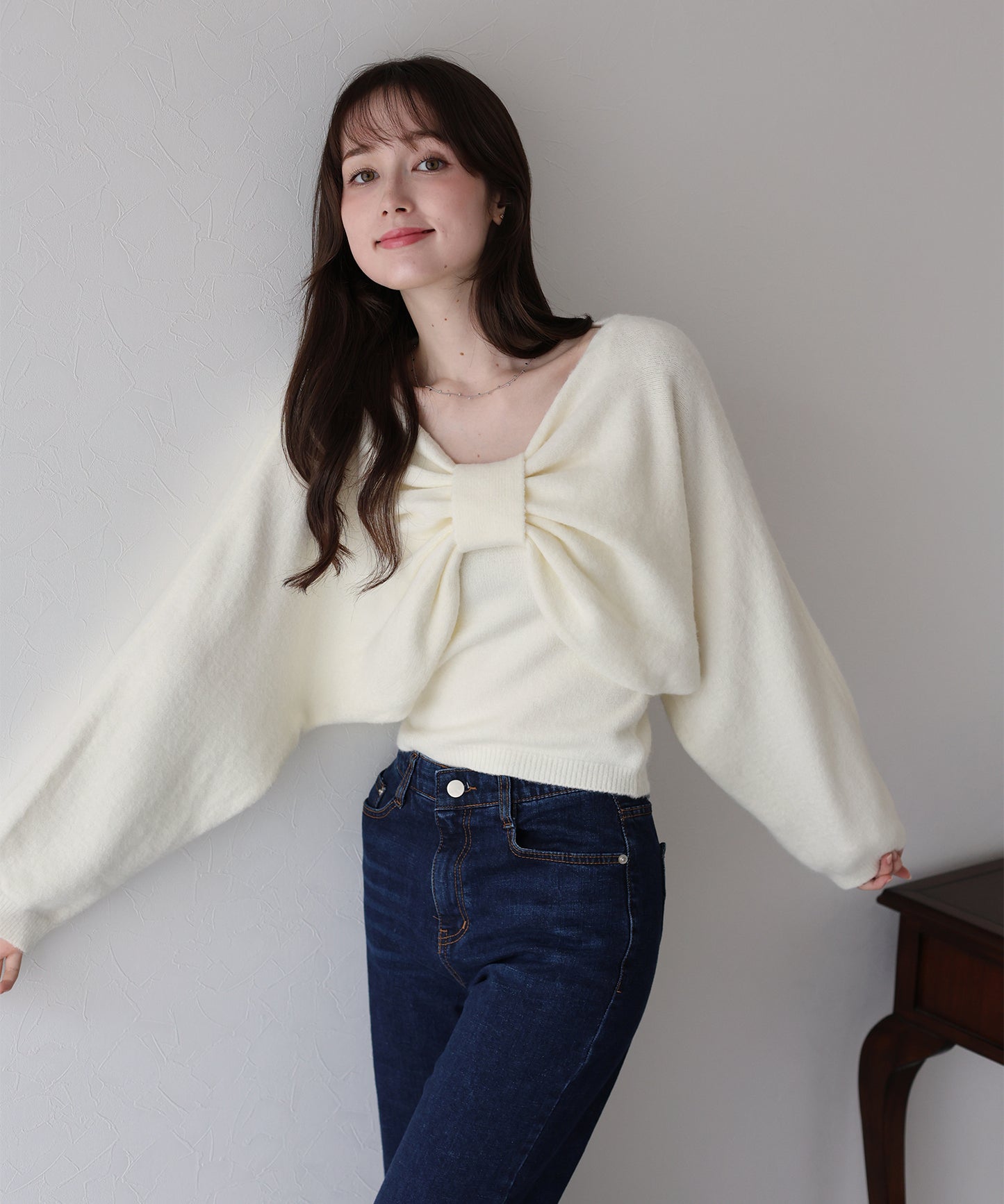 【早割5％OFF】リボンショートニットセット