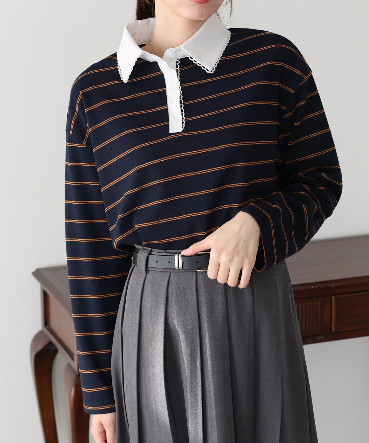 【早割5％OFF】ラガーシャツライクカットソー【メール便】