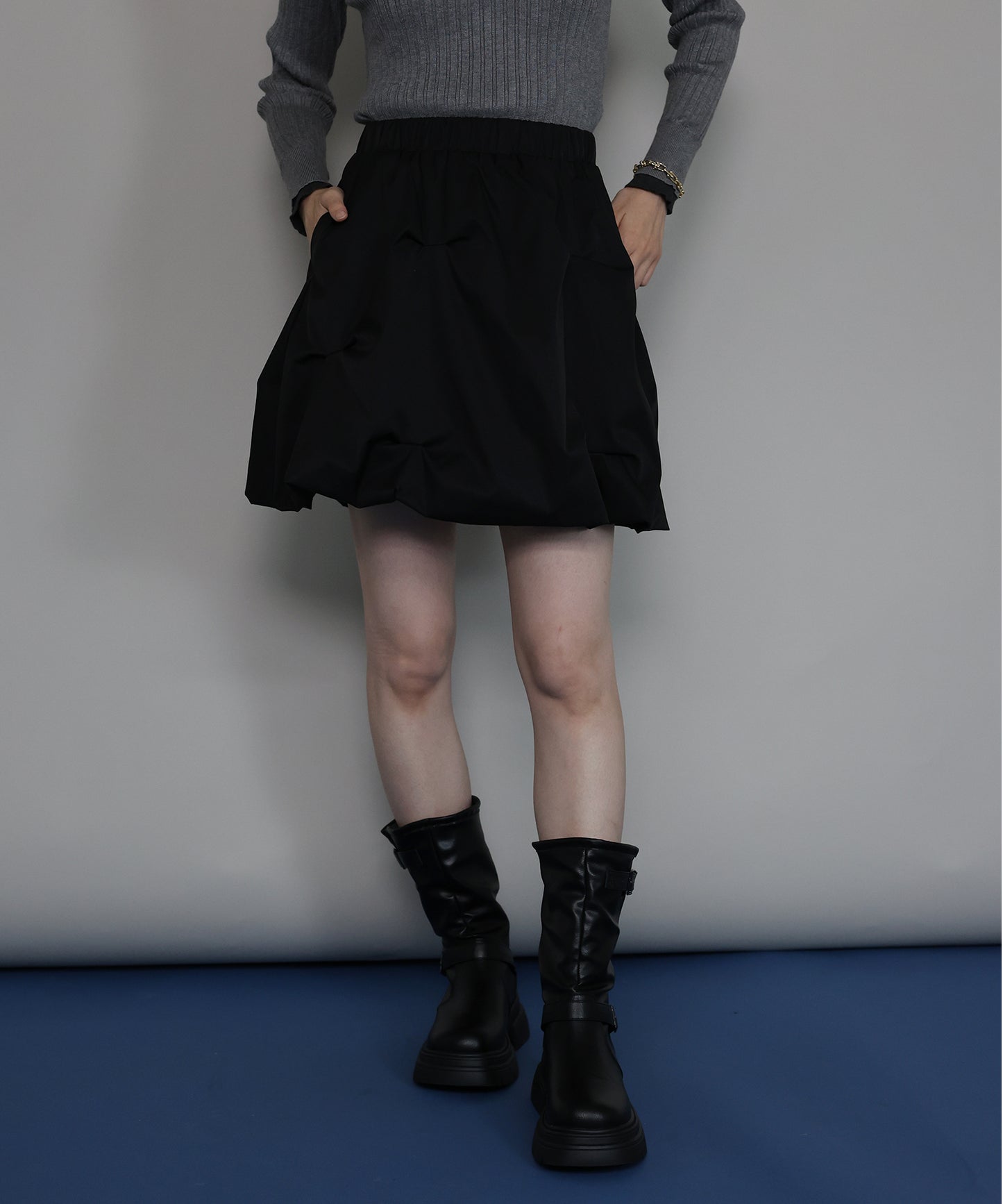 【早割5％OFF】[ J by blue ]ピンタックミニスカート