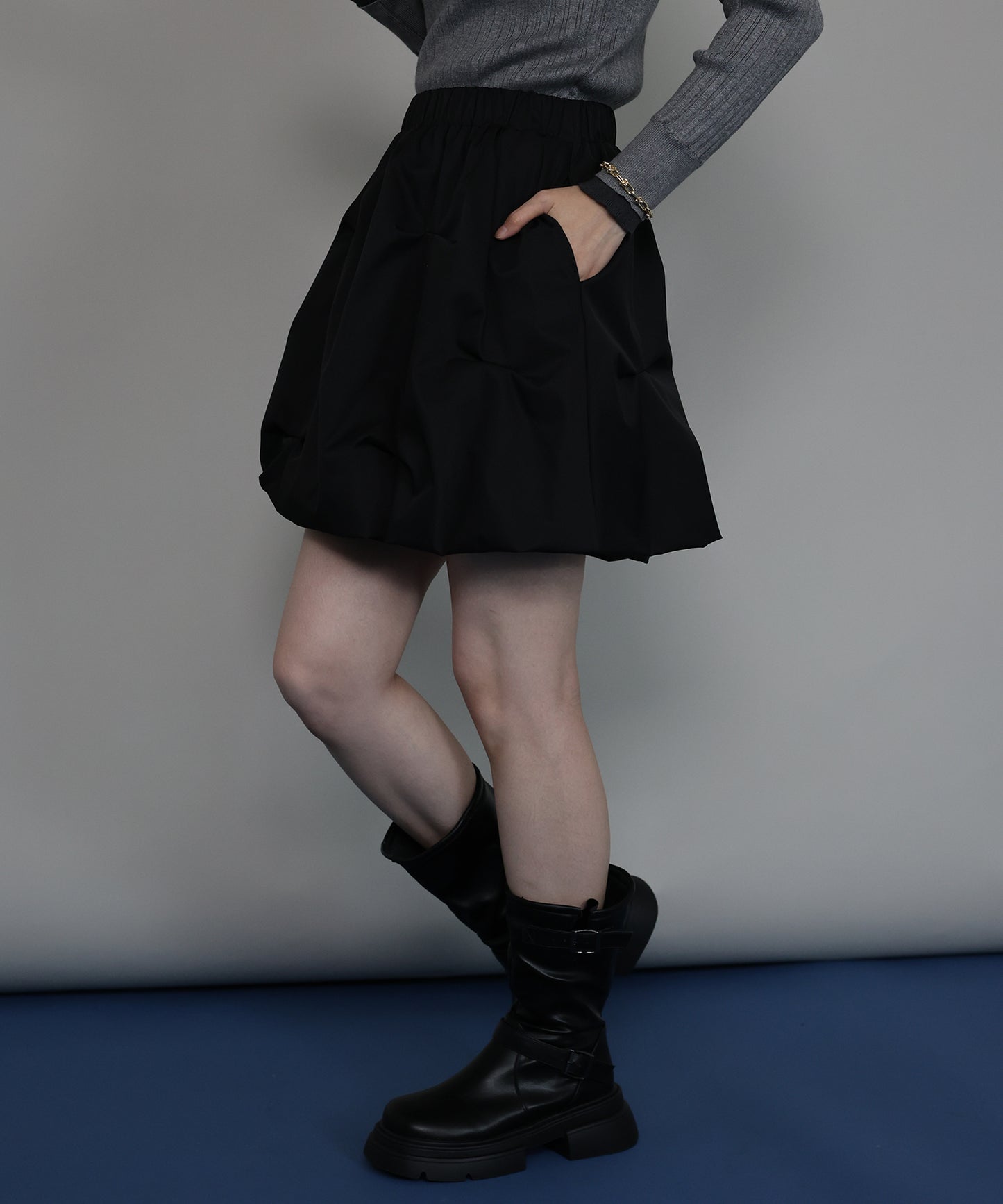 【早割5％OFF】[ J by blue ]ピンタックミニスカート