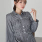 【早割5％OFF】シャーリングシャツワンピース