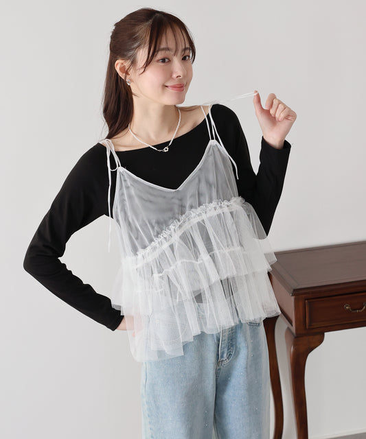 チュールキャミビスチェ【ネコポス】