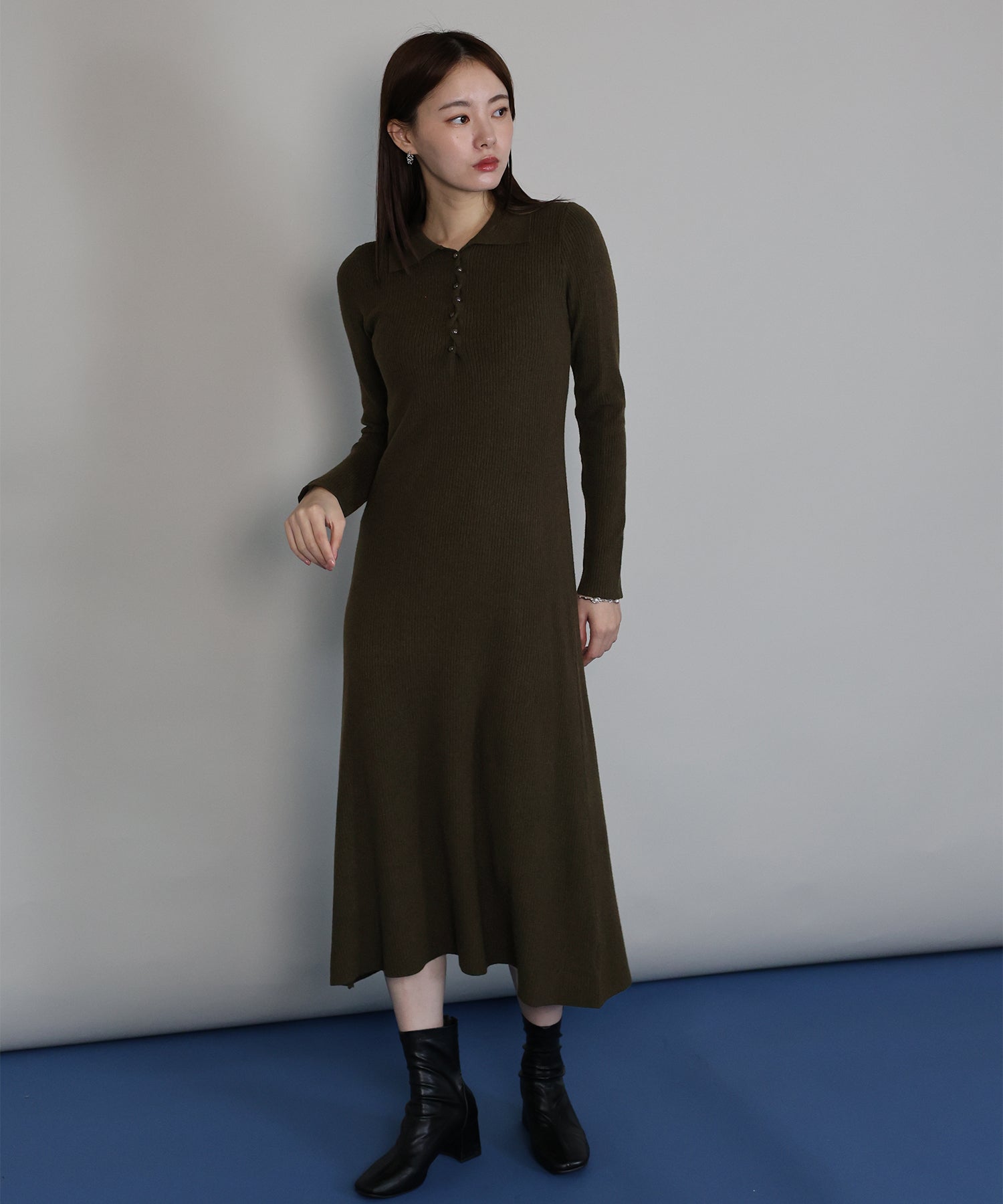 ポロリブニットワンピース[ J by blue ] – BLUE ONLINE