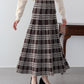 【早割5％OFF】ロングチェックスカート