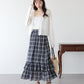 【早割5％OFF】ティアードチェックスカート
