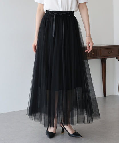 【SALE】グラデーションチュールスカート