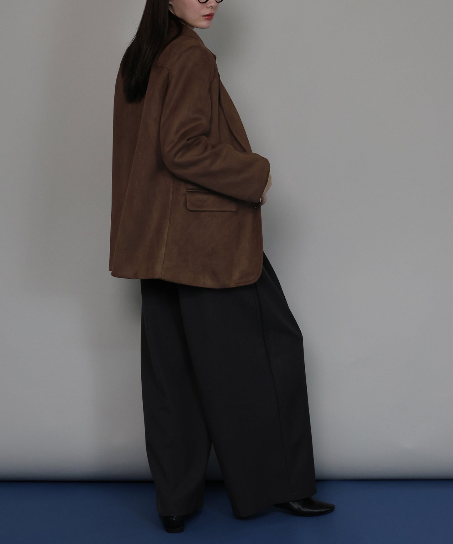 [J by blue]スウェードテーラードジャケット