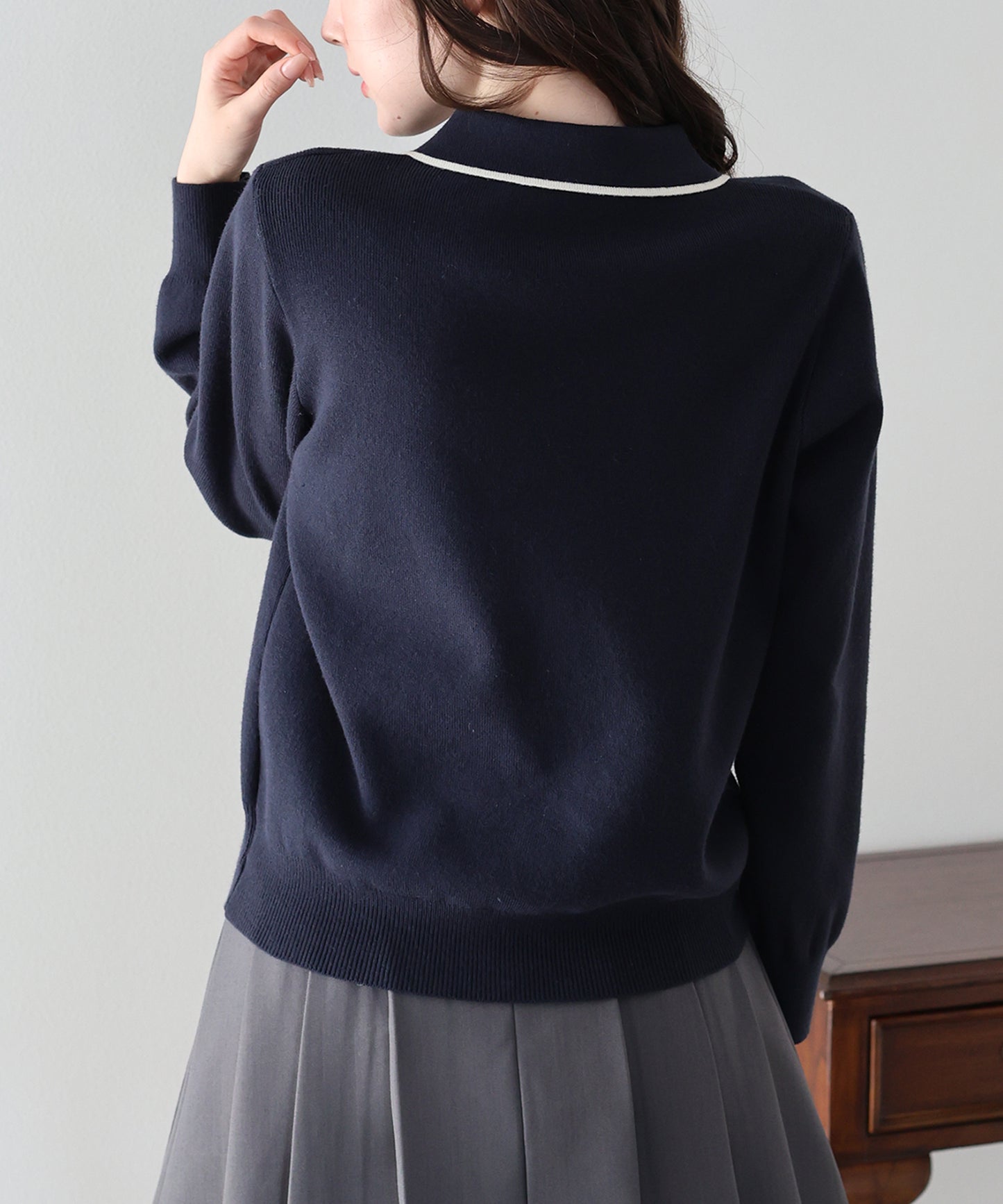 【早割5％OFF】バイカラーリボンニット