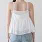 コットンレースペプラムキャミビスチェ【メール便】