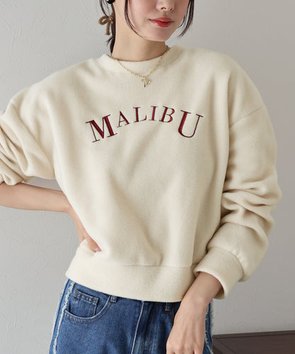 MALIBU起毛フリーススウェット