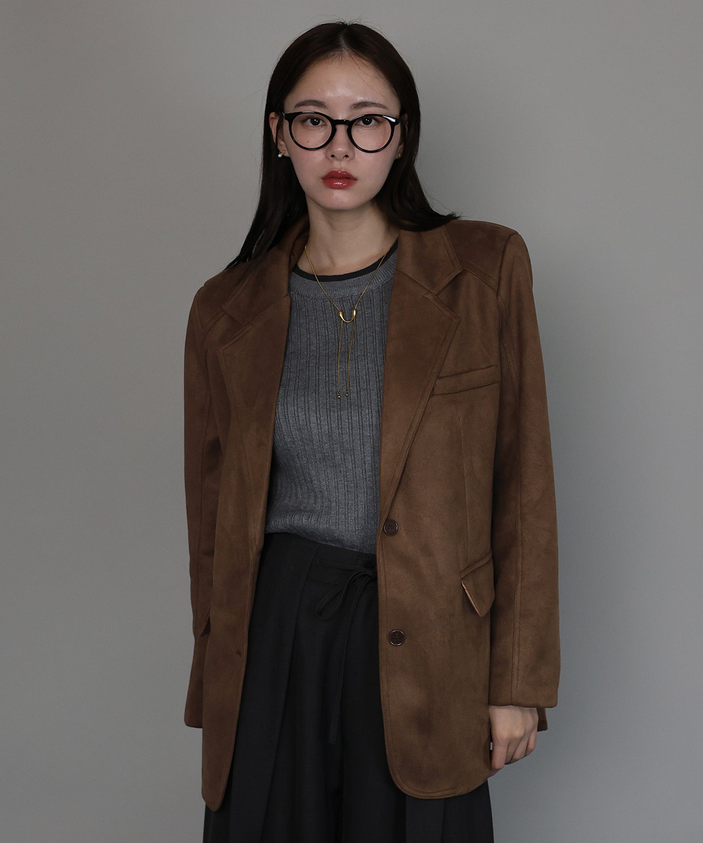 [J by blue]スウェードテーラードジャケット