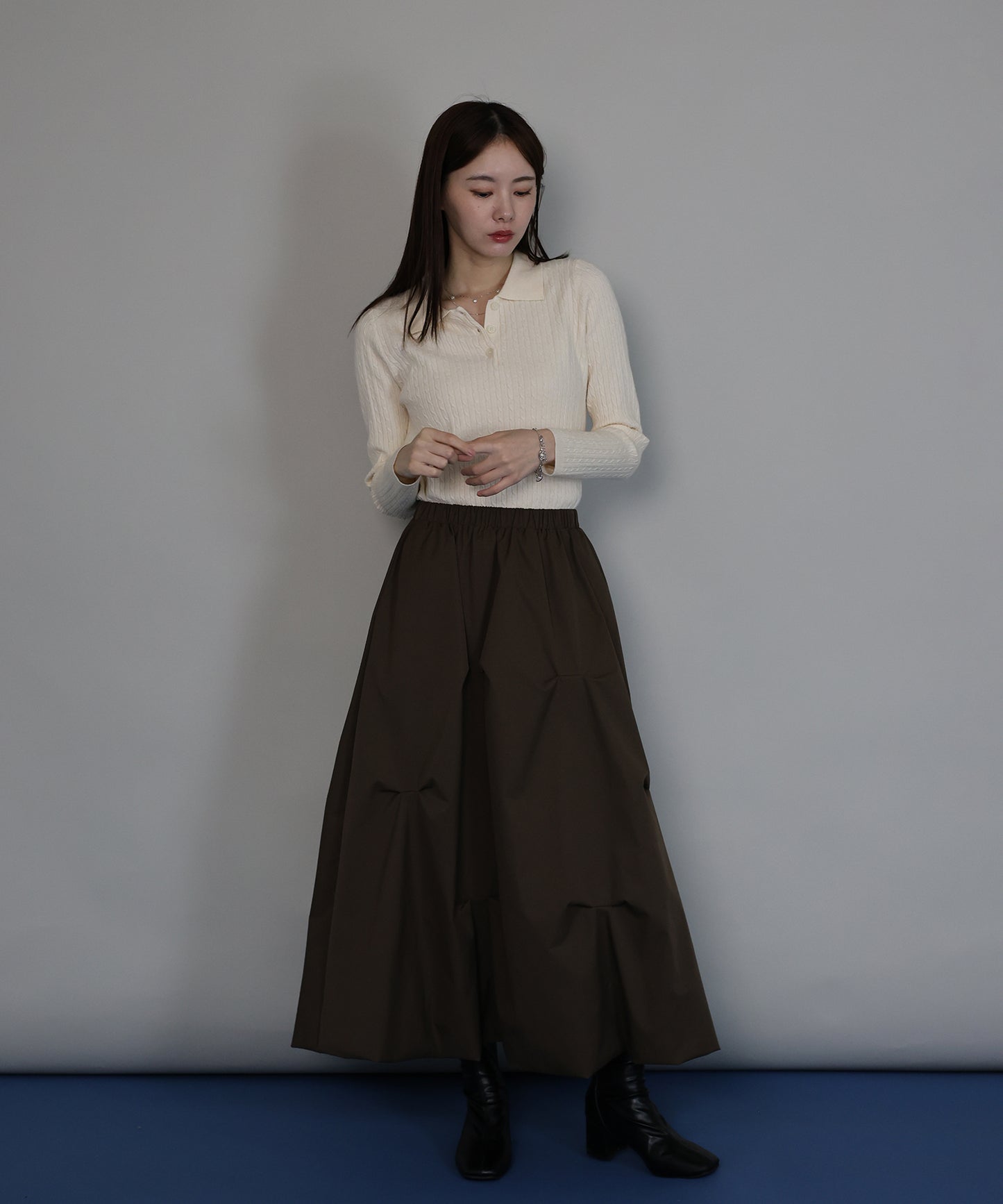 【早割5％OFF】ケーブルポロニット[ J by blue ]