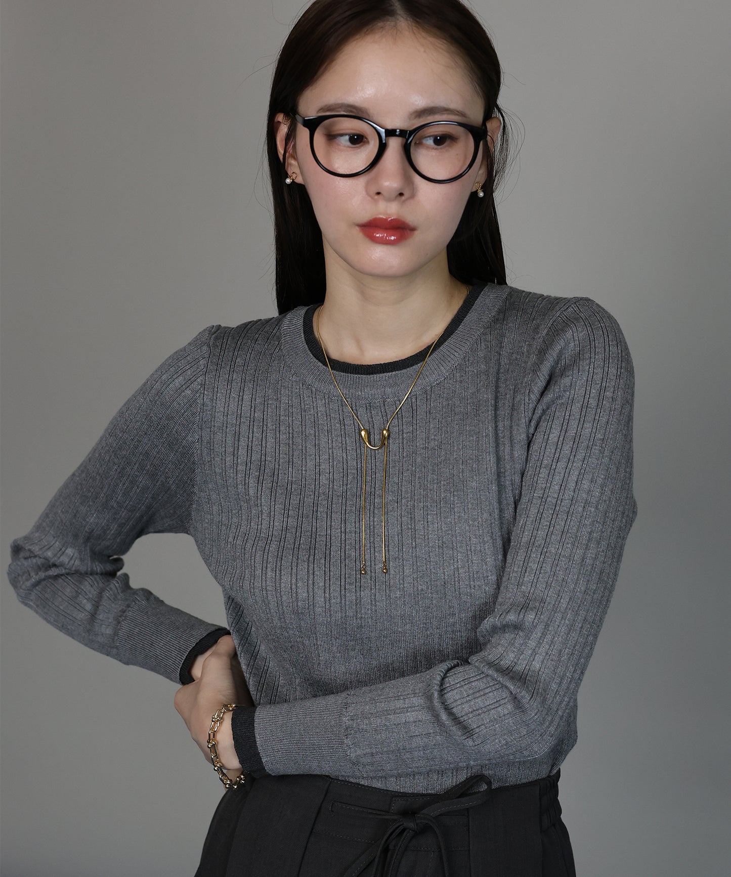 【早割5％OFF】[ J by blue ]U字チェーンネックレス / ニッケルフリー【ネコポス】
