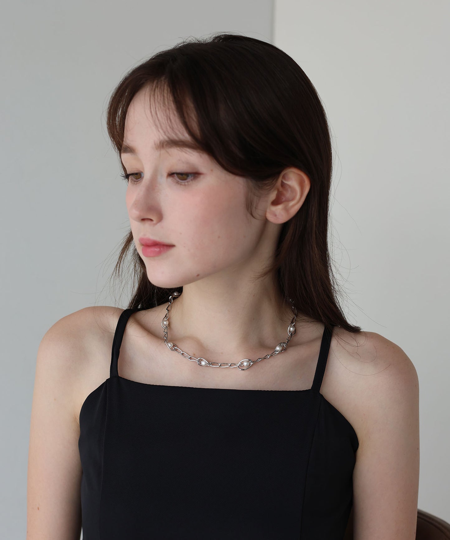 【早割5％OFF】パールシェルモチーフネックレス / ニッケルフリー[ J by blue ]【ネコポス】
