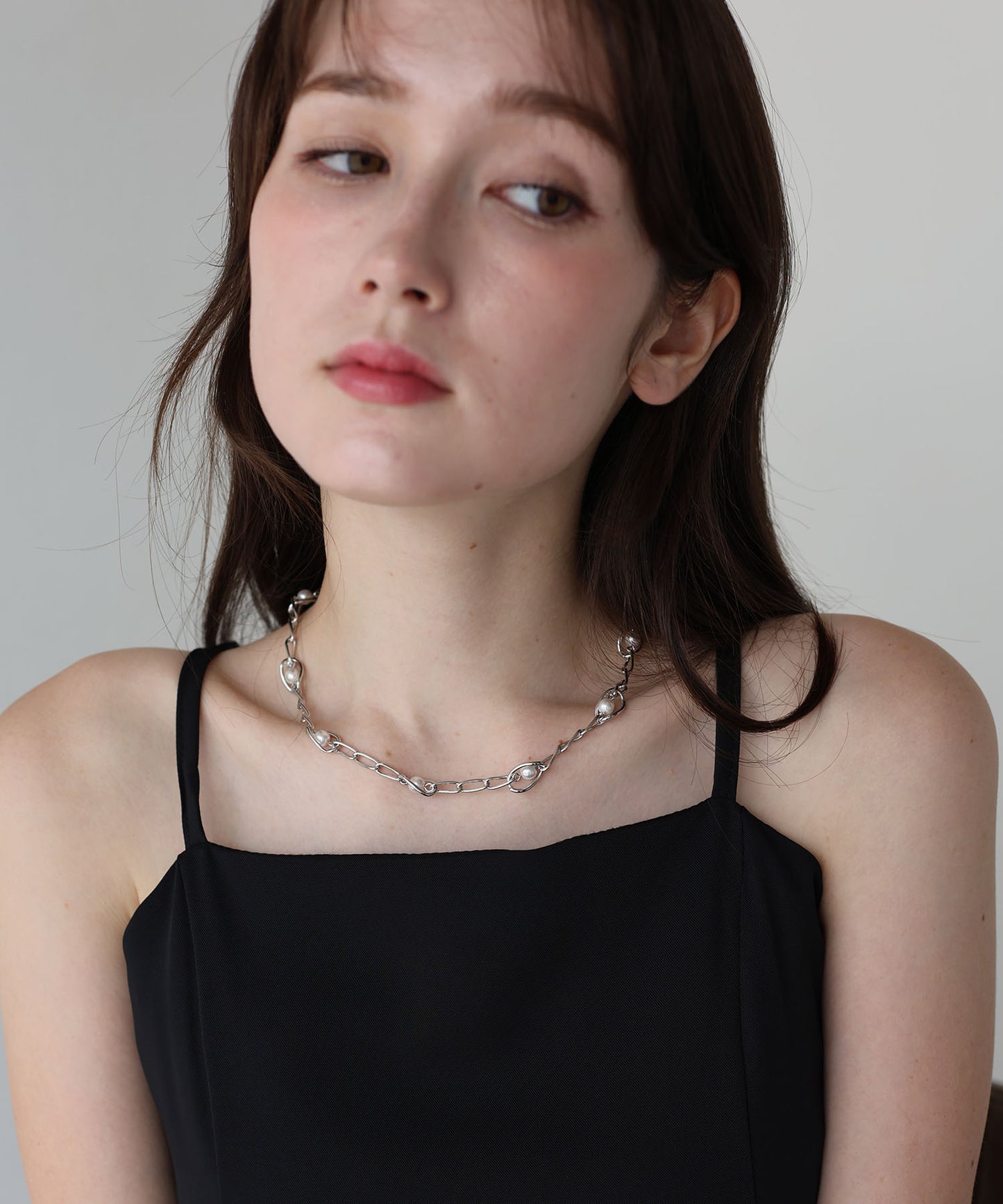 【早割5％OFF】パールシェルモチーフネックレス / ニッケルフリー[ J by blue ]【ネコポス】
