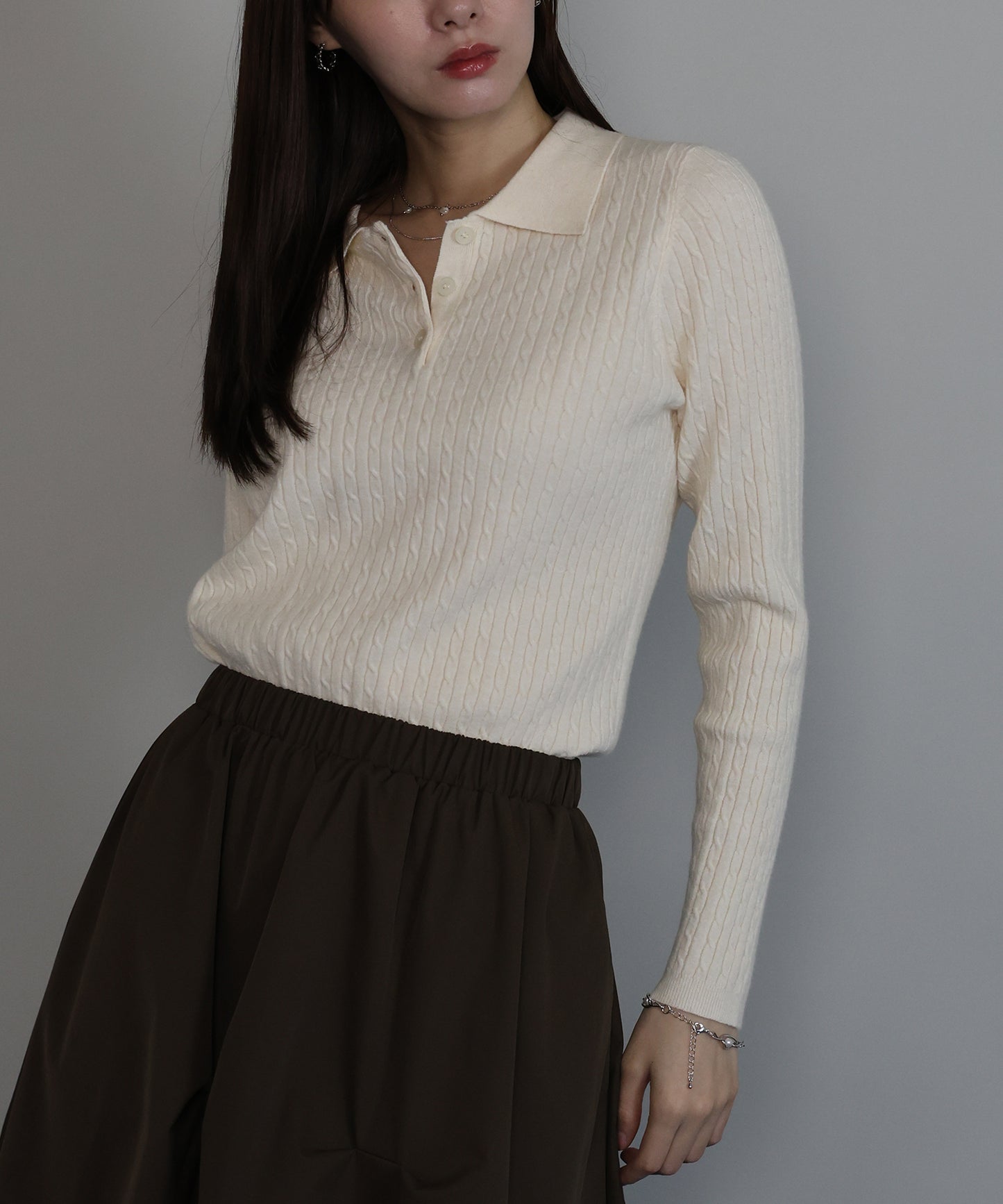 【早割5％OFF】ケーブルポロニット[ J by blue ]